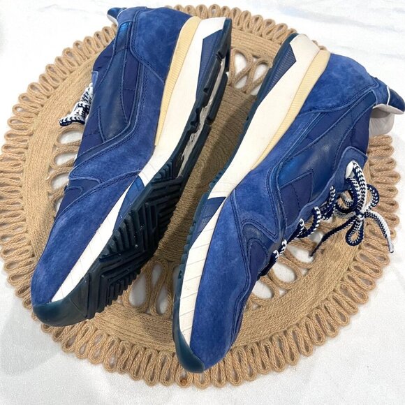 Diadora x Kith x Slam Jam Blue Suede V7000 Sneakers Size 12.5 Low Top Yvan main image 7